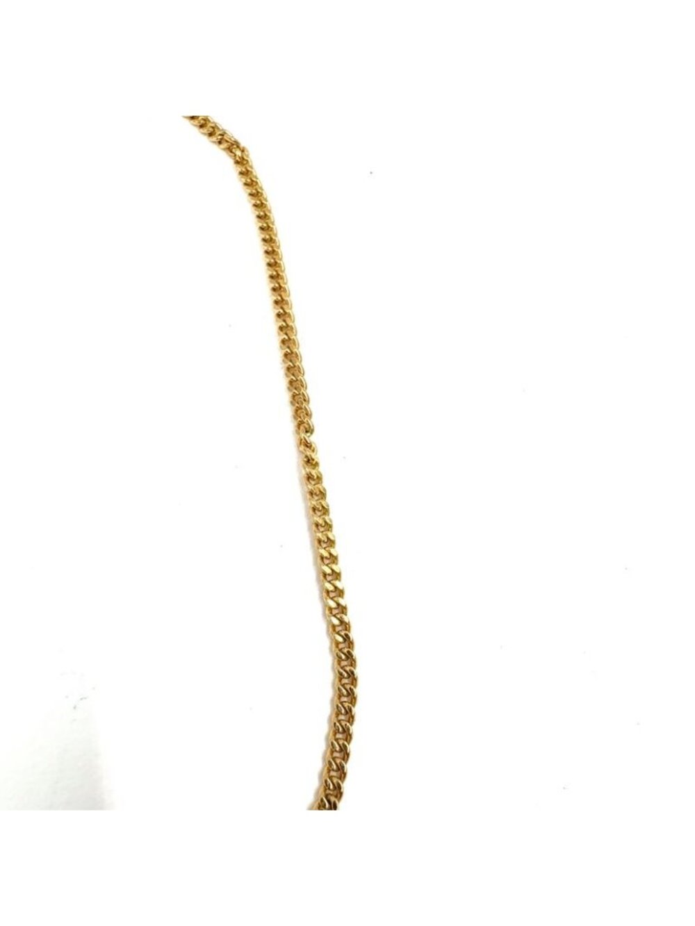 ★SOLD★ Dior Line Stone Logo Gold Necklace - Picture 7 of 9